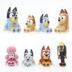 BLUEY Family and Friends Figure 8 Pack, Articulated 2.5 Inch Action Figures, Bingo, Bandit (Dad), Chilli (Mum), Coco, Snickers, Rusty and Muffin Official Collectable Toy