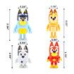 Bluey Toys 12 Pack, Family Beach Day 2 to 3.5 Inch, Wolfs Bluey Figures Toys Playset, Wolves Bluey Action Figurines Family and Friends Set