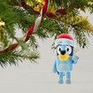 Bluey with Santa Hat Blow Mold Ornament 8cm Multicolor