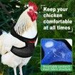 Chicken Harness with Leash,Upgraded Double Adjustment Chicken Harness and Leash Set for Hens,Duck,Goose,Small Pet (Black,L)