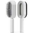 Self Cleaning Hair Brush,3D Air Cushion Massager Brush Airbag Massage Comb Brush, Shaping Comb  Hairdressing Brush (White)