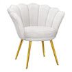 ALFORDSON Armchair Accent Chair Lounge Fabric Sofa Couch Faux Fur Seat White