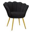 ALFORDSON Armchair Accent Lounge Chair Fabric Sofa Couch Faux Fur Seat Black