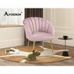 ALFORDSON Velvet Armchair Lounge Accent Chair Sofa Couch Fabric Seat Pink