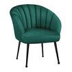ALFORDSON Velvet Armchair Accent Chair Tub Lounge Sofa Couch Fabric Seat Green