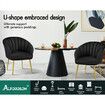 ALFORDSON Armchair Lounge Accent Chair Velvet Sofa Couch Fabric Seat Black