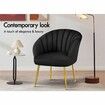 ALFORDSON Armchair Lounge Accent Chair Velvet Sofa Couch Fabric Seat Black