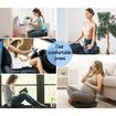 STARRY EUCALYPT Seat Cushion Memory Foam Pillow Pad Car Office Back Pain Relief Mesh Black