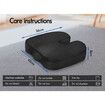 STARRY EUCALYPT Seat Cushion Memory Foam Pillow Pad Car Office Back Pain Relief Mesh Black