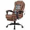 ALFORDSON Massage Office Chair Executive Gaming PU Leather Work Seat Brown