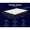 STARRY EUCALYPT Mattress Pillow Top Foam Bed Single Size Bonnell Spring 24cm