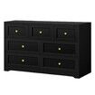 ALFORDSON 7 Chest of Drawers Hamptons Storage Cabinet Dresser Tallboy Black