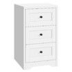 ALFORDSON Bedside Table Hamptons Storage Nightstand Side End Cabinet White