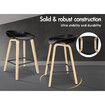 ALFORDSON 4x Kitchen Bar Stools Bar Stool Counter Wooden Chairs Black Wade