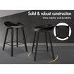 ALFORDSON 4x Kitchen Bar Stools Bar Stool Counter Wooden Chairs All Black Wade