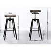 ALFORDSON 4x Bar Stool Retro Kitchen Vintage Chair Industrial Rustic Ezra