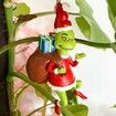 Christmas Grinch Ornaments, 3D Christmas Hanging Ornament, Funny Christmas Tree Decorations (Green)