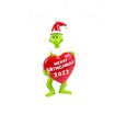 2023 Christmas Grinch Ornaments, 3D Christmas Hanging Ornament, Funny Christmas Tree Decorations (Green)