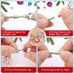 Christmas Advent Calendar Bracelet 24 Days Countdown Making Kit DIY Charm Beads for Kids Christmas Gifts