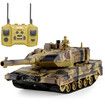 Remote Control Tank for Boys,RC Tank,  Material with Smoke Effect, Lights  Realistic Sounds,1:24 M1A2 Battle Tank Toy,Great Gift Toy for Kids