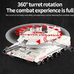 Remote Control Tank for Boys,RC Tank,Alloy Material with Smoke Effect, Lights & Realistic Sounds,1:24 M1A2 Battle Tank Toy,Great Gift Toy for Kids