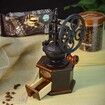 Manual Coffee Grinder,Wooden Coffee Bean Grinder Manual Coffee Grinder Roller,Antique Coffee Mill with Cast Iron Hand Crank for Making Mesh Coffee,Decoration,Best Gift