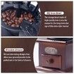 Manual Coffee Grinder Vintage Wooden Coffee Bean Grinder Hand Grinder Roller Antique Coffee Mill for Making Mesh Coffee Classic French Press for Decoration & Gift (Quadrilateral)