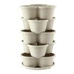 Vertical Garden Planter 5 Tier Indoor Outdoor Plant Flower Plastic Pot Stand Holder Containers Strawberry Herb Vegetable Succulent Planting Tower