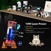 Laser Engraver Cutter 80W Engraving Cutting Machine DIY Making Wood Acrylic Leather Metal High Precision Fixed Focus APP Control Etching Marking