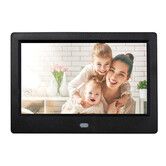 USB Powered Digital Picture Frame 7 Inch Digital Photo Frame， Only Compatible USB Disk and TF card (Black)