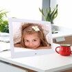 USB Powered Digital Picture Frame 10 Inch Digital Photo Frame, Only Compatible USB Disk and TF card (White)