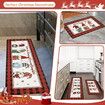 Christmas Kitchen Rug Set of 2 Non Slip Buffalo Plaid Gnomes Anti Fatigue Kitchen Rugs Floor Carpet Set for Winter Xmas Holiday Kitchen Decor