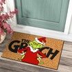 50*80cm Funny Grinch Decor Christmas Door Mat Outdoor Welcome Mat  Christmas Carpet  Door Mats, Anti-Slip Rug Decorations for Home