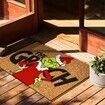 50*80cm Funny Grinch Decor Christmas Door Mat Outdoor Welcome Mat  Christmas Carpet  Door Mats, Anti-Slip Rug Decorations for Home