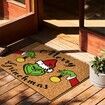 50*80cm Funny Grinch Decor Christmas Door Mat Outdoor Welcome Mat  Christmas Carpet  Door Mats, Anti-Slip Rug Decorations for Home