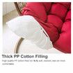 Thick Hanging Basket Seat Cushion Hanging Egg Chair Cushions Chair Cushions BRSGrey