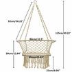 220lbs Hammock Hanging Chair Rope Relax Macrame Swing Seat Cotton HomeGreen