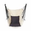 Hanging Rope Chair Max Load 200KG Hammock Swing Seat Indoor Outdoor Patio Porch Garden SuppliesBlack