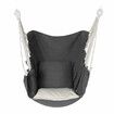 Hanging Rope Chair Max Load 200KG Hammock Swing Seat Indoor Outdoor Patio Porch Garden SuppliesBlack