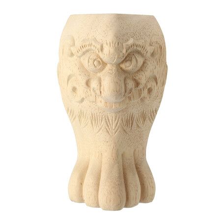 4Pcs 10/15cm European Solid Wood Carving Furniture Foot Legs Unpainted Cabinet Feets Wood Decal15cm