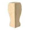 4Pcs 10/15cm European Solid Wood Carving Furniture Foot Legs Unpainted Cabinet Feets Wood Decal15cm