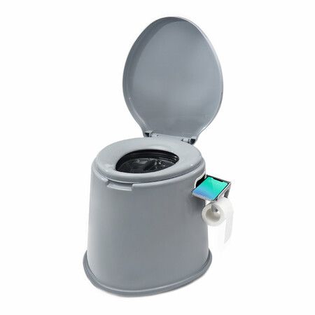 TOOCA Portable Camping Toilet Composting Potty Bucket Toilet Seat for Kids Adults CampersGrey