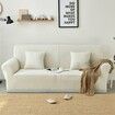 4 Seaters Elastic Sofa Cover Thicken Spandex Polar Fleece Chair Seat Protector Stretch Couch Slipcover Decorations#13