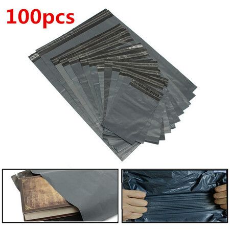 100pcs Poly Mailers Envelopes Shipping Packing Plastic Self Seal Ring Bags50*70cm