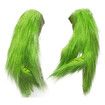 Grinch Mask & Gloves Cosplay Set Green Monster Costume Accessories for Adult Christmas and Halloween Events