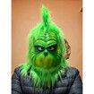 Grinch Mask & Gloves Cosplay Set Green Monster Costume Accessories for Adult Christmas and Halloween Events