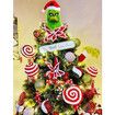 Grinch Mask & Gloves Cosplay Set Green Monster Costume Accessories for Adult Christmas and Halloween Events