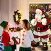 Christmas Door Decoration, Santa Claus Door Cover, Christmas Door Hanging Banner, Santa Claus Background Banner for Home Front Door Christmas Decoration (180*90 CM)