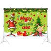 Grinch Backdrop for Kids Party Supplies, Birthday Party Banner, Cartoon Party Decoration, Photography Background (150*100 CM)