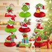 9 Pieces Christmas Decorations, Christmas Party Centerpiece, Honeycomb for Home Decoration